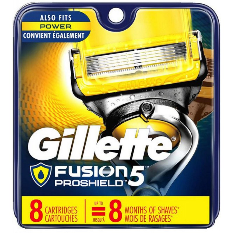 Gillette Fusion5 Proshield skustuvo galvutės 8 vnt peiliukai