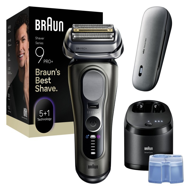 Barzdaskutė Braun Series 9 PRO+ 9675CC su valymo stotele